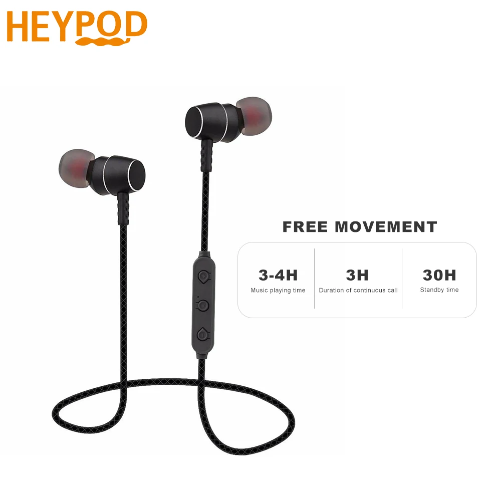 Наушники HEYPOD Bluetooth беспроводные наушники для huawei P30 магнитные Inalambrico с mi c Xiaomi