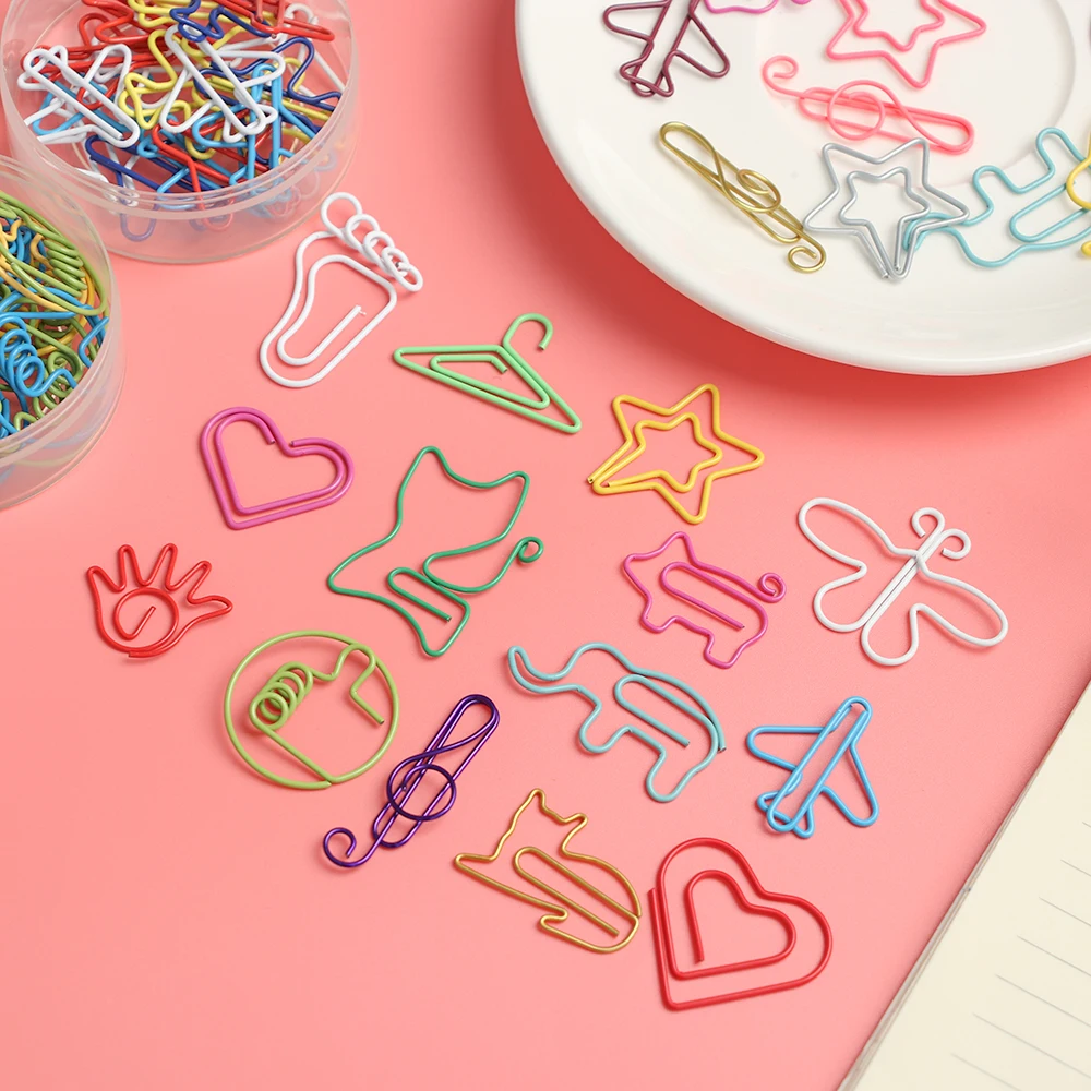 20 шт./кор. милый в форме животных металлическая зажимы Bookmarker INS планировщик зажим