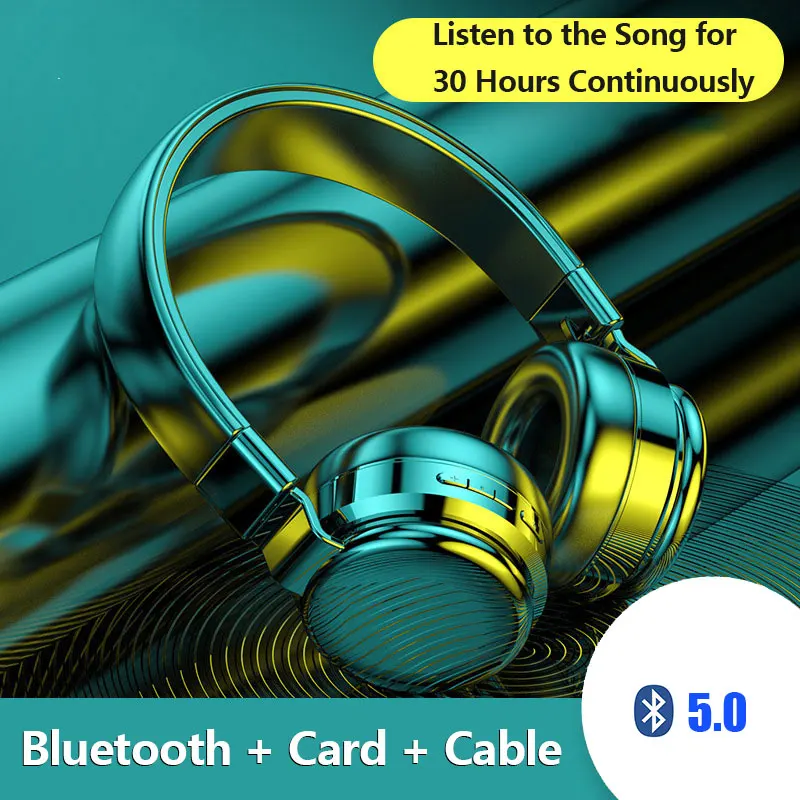 R10 Беспроводная bluetooth TWS 5 0 гарнитура HiFi длинная Складная для карт ожидания