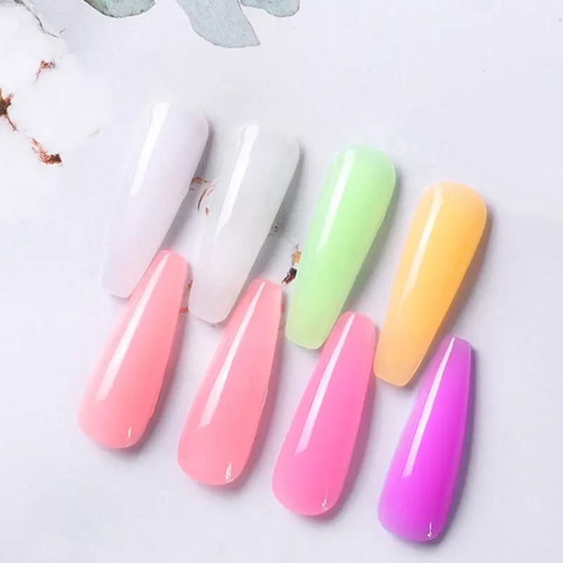 

Gel Polish Manicure Gel Nail Building Manicure Luminous Nail Extension Glue New Jelly Nail Polish Fast Builder Glow In The Dark