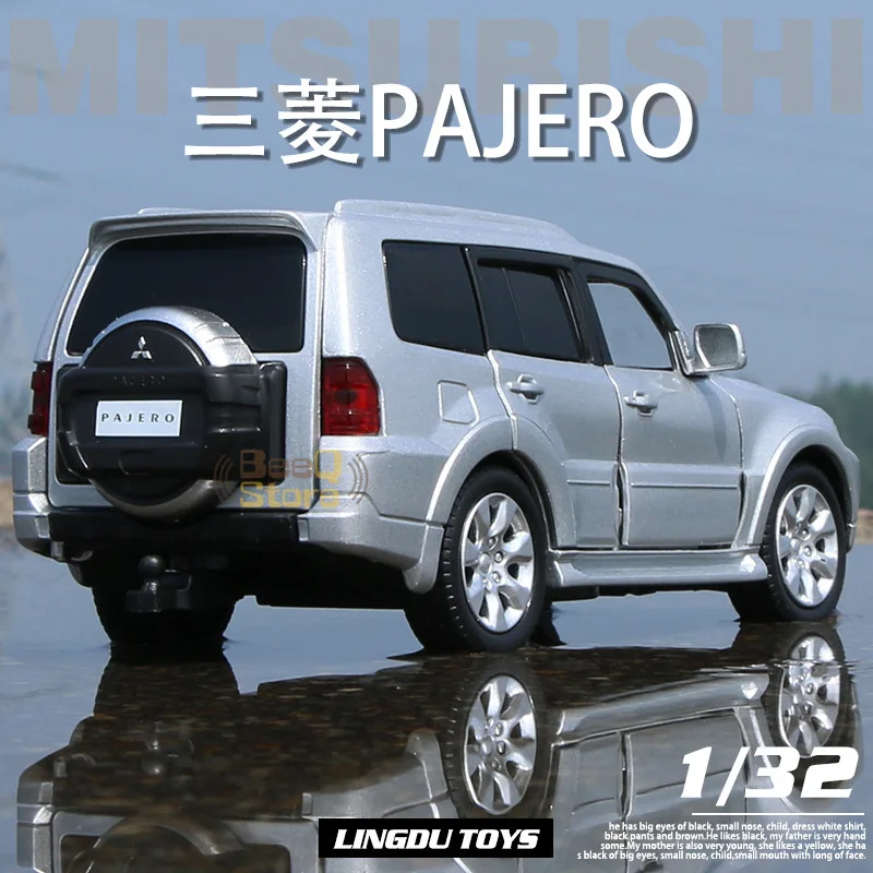 

1:32 MITSUBISHII PAJERO Alloy Car Die Cast Suv Model Wheel Turn Edition Collectibles Cars Toy Birthday Present Boy