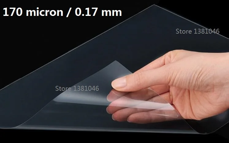 Thick 170micron Plastic Transparency Binding Cover A4 TRANSPARENT PVC Acetate Sheet 10/20/50 - You Choose Quantity | Канцтовары для