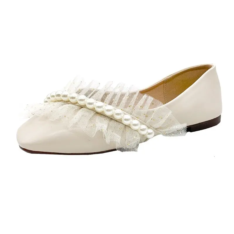 

Women Shoes Autumn All-Match Female Footwear Square Toe Shallow Mouth Slip-on Soft Casual Sneaker Fall Summer Dress New Grandma