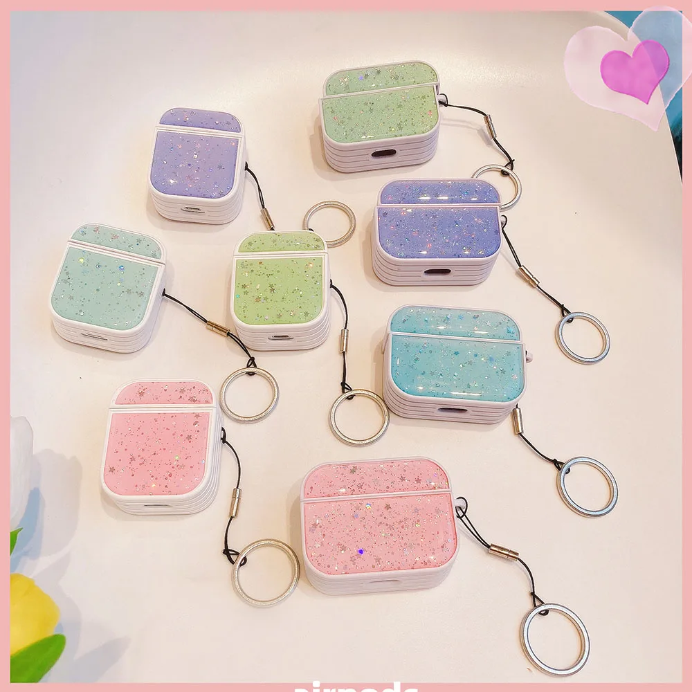 

Candy Colors Case Cover For AirPods 2 Pro 3 Cases Macaron Cute Shining Bling Earphone Accessories Protective Cover for AirPod