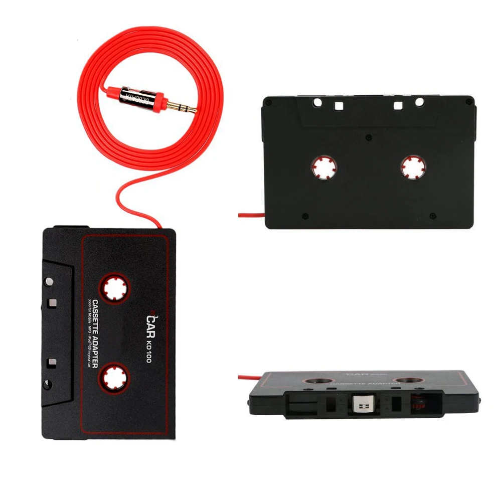 CD Player Plastic 3.5 Mm Aux Stereo Universal MP3 Audio Portable For Phone Convert Car Cassette Tape Adapter |