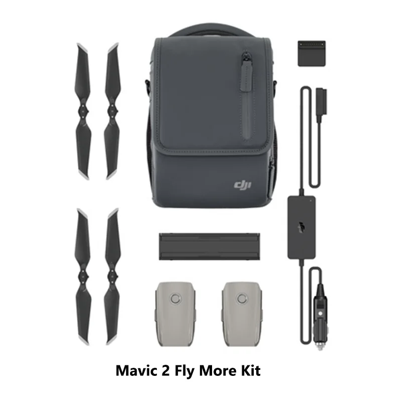 Комплект DJI Mavic 2 Fly More включает шт. аккумулятора/Автомобильное зарядное