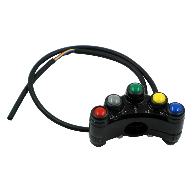 

Universal 5 Button Array Motorcycle Switches Race Bikes Motorcross 22mm Handlebar Switches Assembly