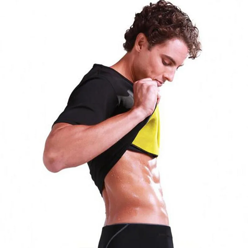 Мужская рубашка для похудения Корректирующее белье сжигания жира утягивающая