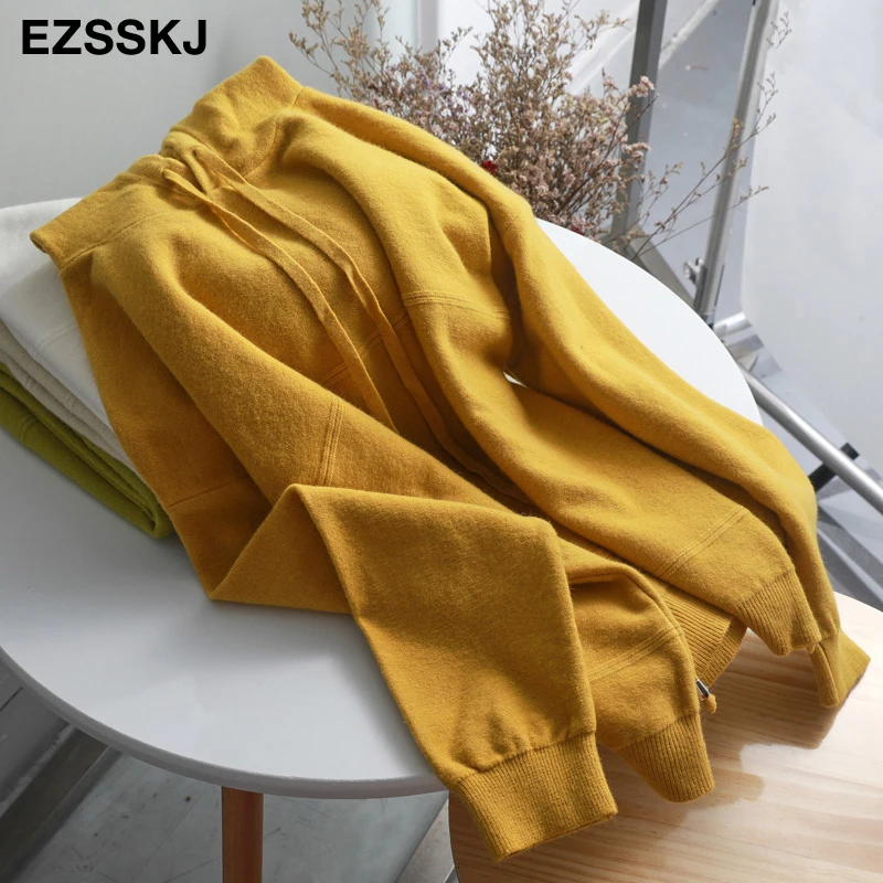 Женский кашемировый свитер с капюшоном мягкий однотонный вязаный пуловер