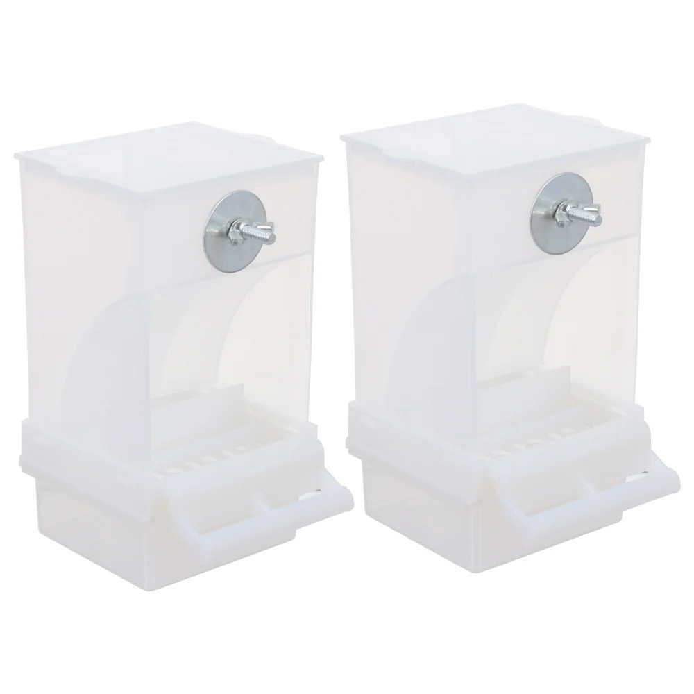 

2Pcs Bird Feeder Bird Food Container Automatic Bird Feeding Tool Feeding Tool