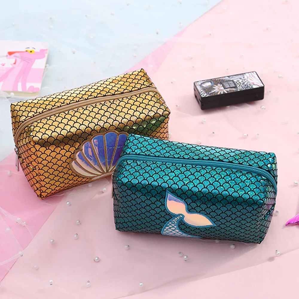 1 шт. кавайный чехол для карандаша Русалка лазерный подарок Хэлло Китти школьный