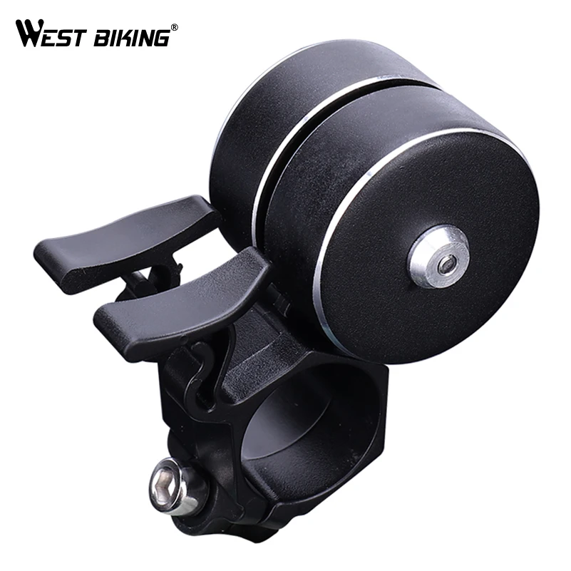 

WEST BIKING Double Gun Bike Bell for Bicycle Horn Sound Alarm MTB Road Bike Handlebar Cycling Safety Rings Bell Bike Accessories