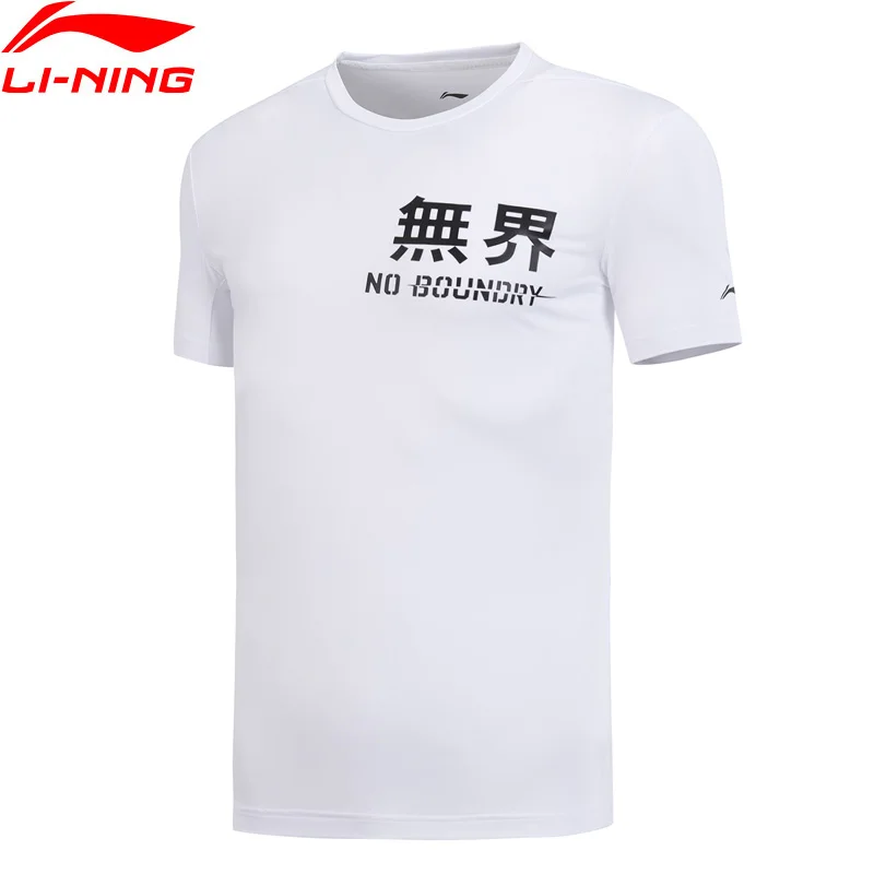 Li Ning Для мужчин Обучение серии футболка дышащей регулярные 87% полиэстер 13%