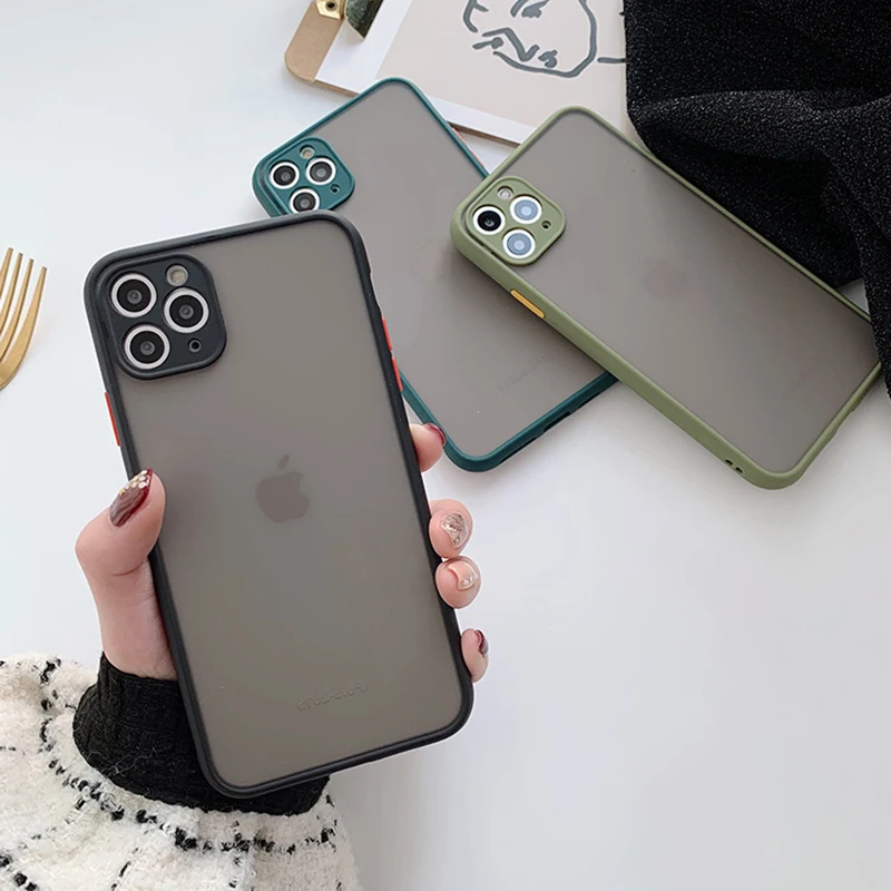 Защитный чехол SUYACS для телефона с камерой iPhone 11 Pro Max 7 8 6 6S Plus XS XR матовая задняя