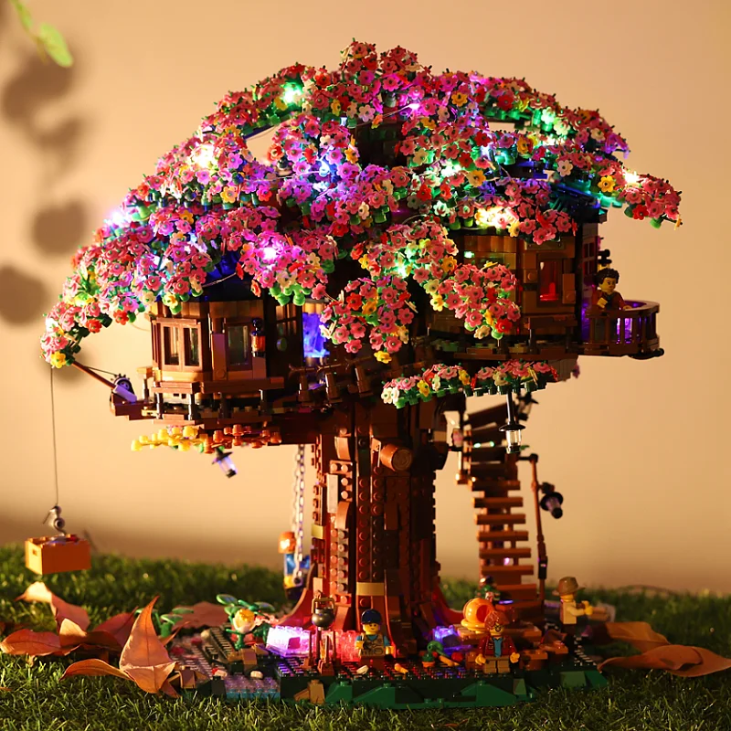 Строительные блоки серии 21318 MOC sakura дом на дереве совместимый с Legoeds кирпичи