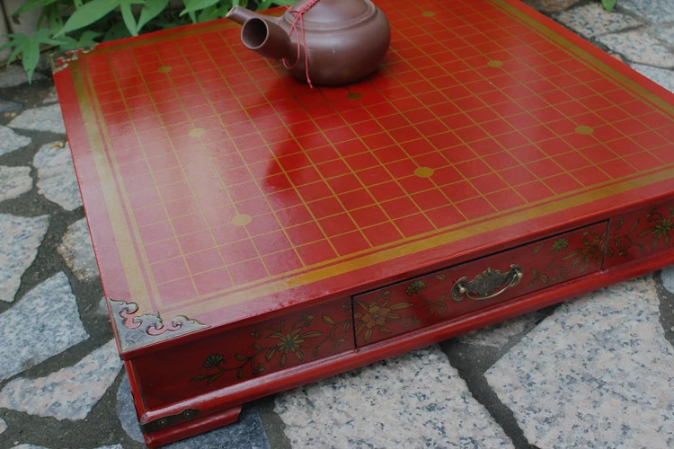 Античный Go игровой Шахматный набор 50*50*9 см Пирс Ретро Go настольные шахматы игра с деревянным шахматным столом Мин и Цин ремесла стол