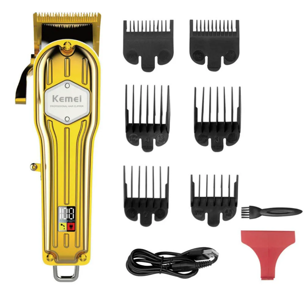 

Kemei Hair Clippers for Men Trimmer for Men Hair Trimmer Beard Trimmer Barber Hair Cut Grooming Kit Machine Professional Recharg