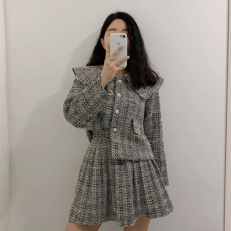 LANMREM 2020 Корейская версия темперамента большой лацкан Универсальный жакет + Ретро