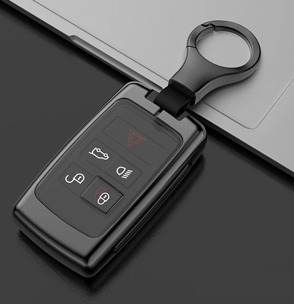 Car Galvanized Alloy TPU Key Protect Shell Case Cover For Land Rover Range Rover Discovery 5 Sport For JAGUAR XE XF XJ F PACE