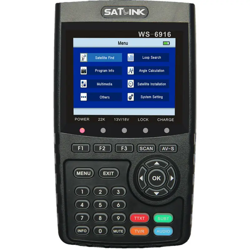 Satlink WS 6916 спутниковый искатель HD DVB S2 высокой четкости Satfinder 3 5 дюймов MPEG 2/MPEG 4 WS6916