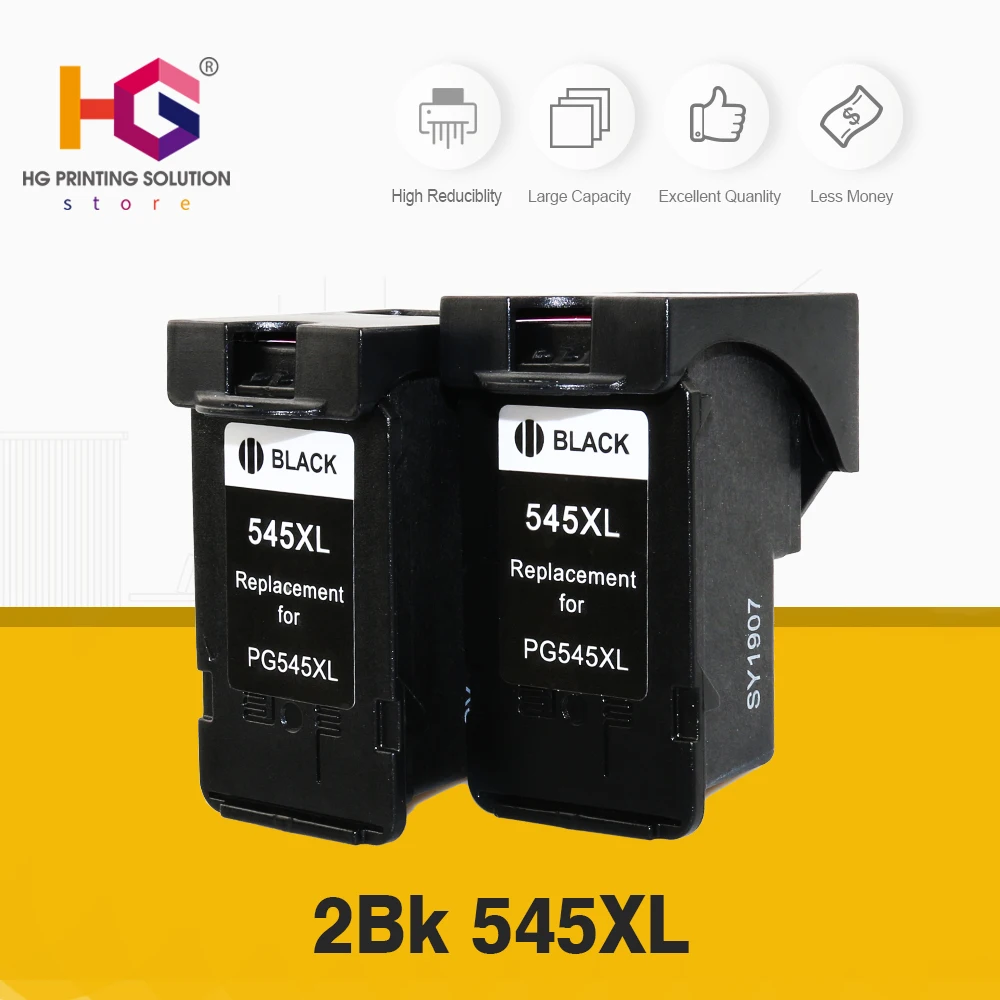 2BK PG 545 2 Черный Совместимость PG545 CL546 чернильный картридж для Canon PG 545 CL 546 Pixma IP2850 MX495 MG2450 MG2550 MG2950 NS28 принтер - Цвет: 2BK PG 545