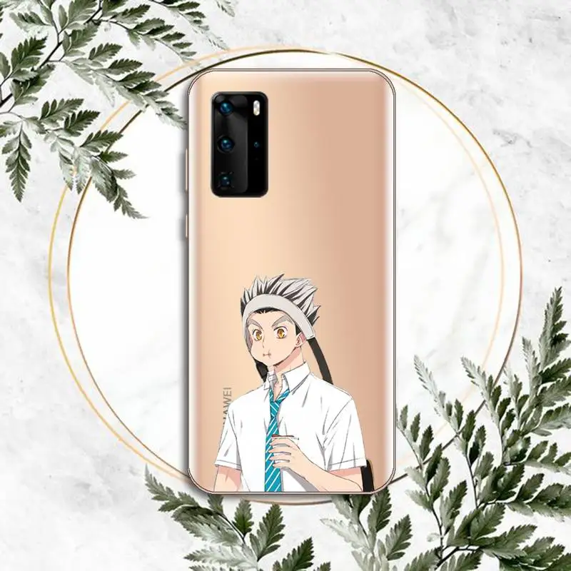 

Japan anime Bokuto Ktar Haikyuu Phone Case Transparent for Huawei P honor 8 10i 20 30 40 smart 2019