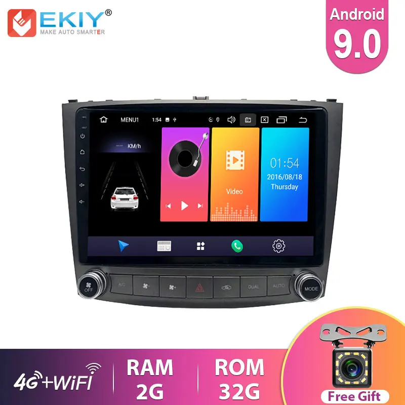 EKIY IPS Android 9 0 автомобильное радио для Lexus IS250 IS300 IS200 IS220 2005 2012 навигация GPS