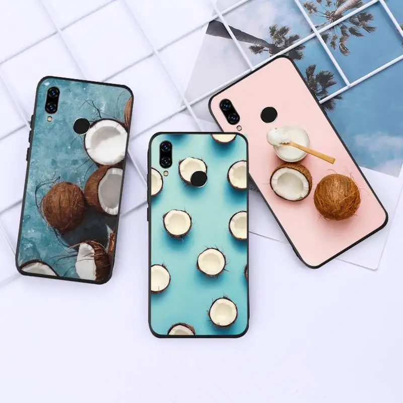 

Summer Fruit Coconut Phone Case For Huawei Honor 7C 7A 8X 8A 9 10 10i Lite 20 NOVA 3i 3e