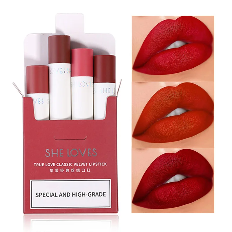 Макияж матовая губная помада набор водостойкая Стойкая питательная Палочка