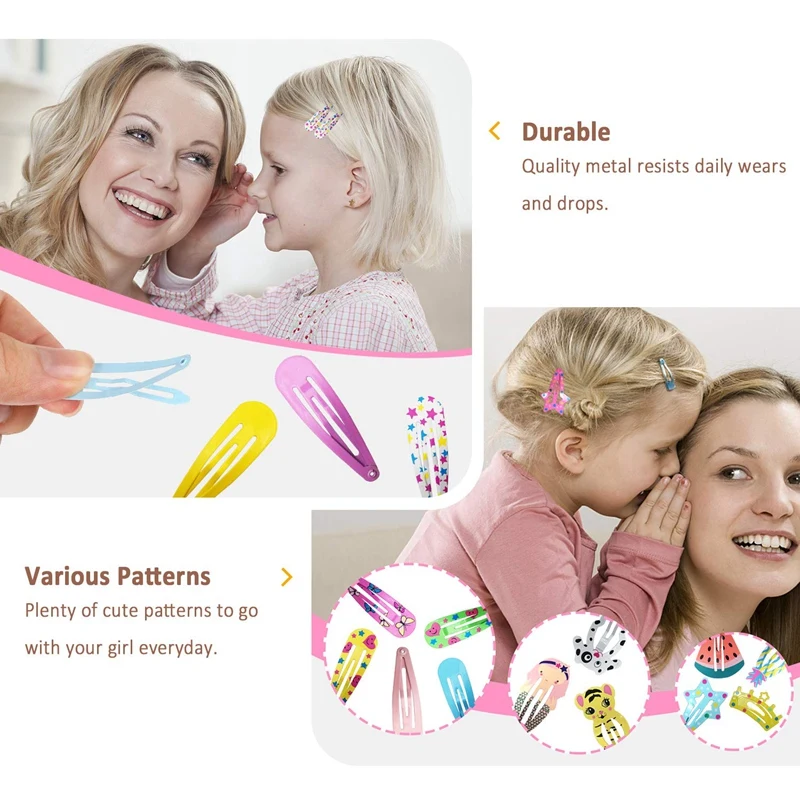 Заколки для волос девочек 100 шт. не скользят металлические заколки полоски детей