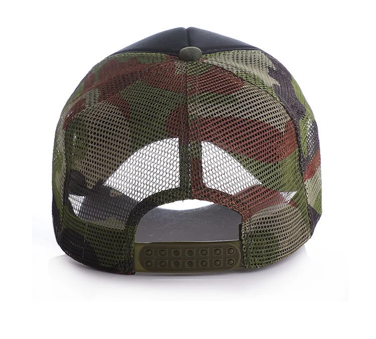 

100% Custom Camo Baseball Caps DIY Print Snapbacks Hats Adult Summer Camouflage Mesh Net Hats