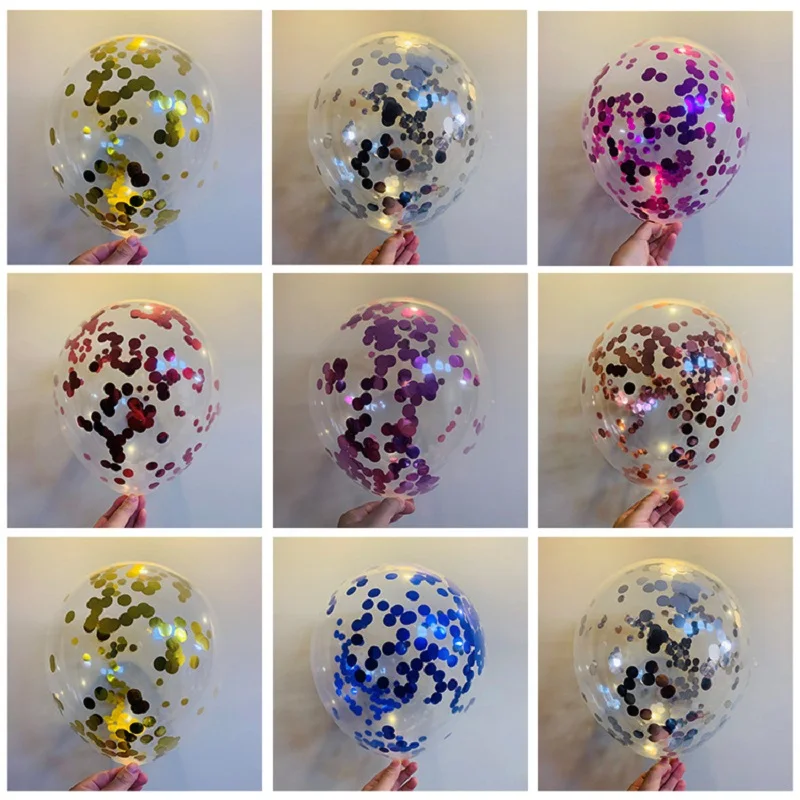 

12 inch sequined latex balloon wedding birthday decoration and arrangement supplies party latex balloon accessories