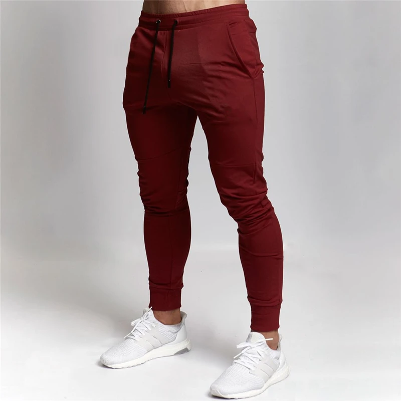 

Men Gyms Pants Joggers Fitness Casual Long Pants Men Workout Skinny Sweatpants Workout Brand Track Pants Male Fashion Trousers