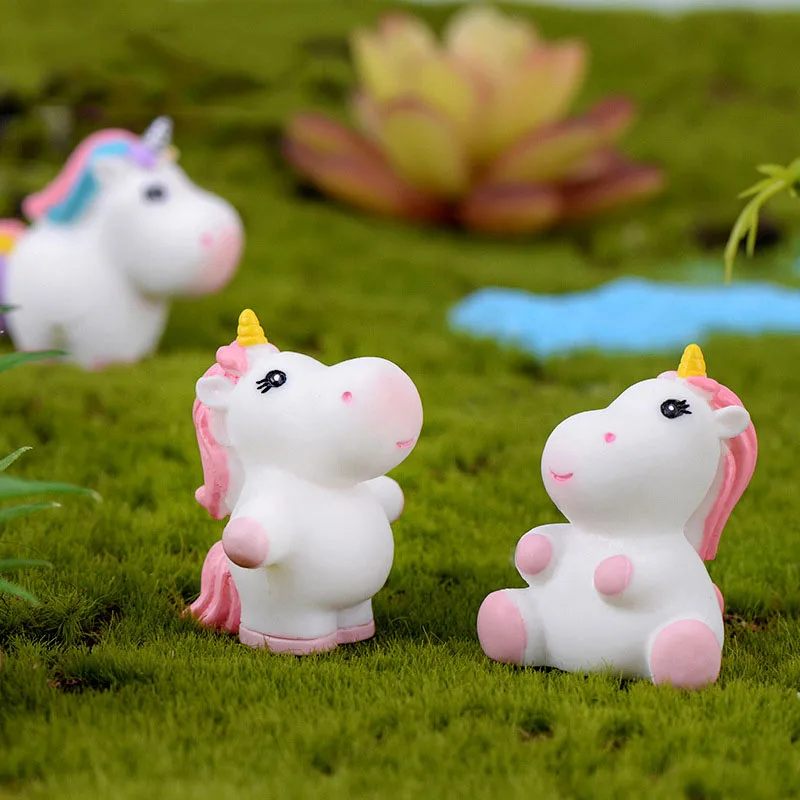 8 шт. статуя единорога лошади эльфа модель животного домашнее украшение