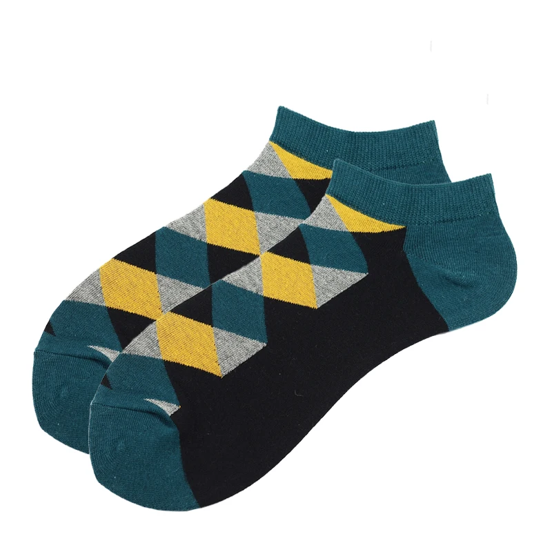 

Fashion Men Cotton Ankle Short Socks Breathable Nonslip Spring Summer Autumn Striped Male Boat Socks For Men Boat Socks Casual