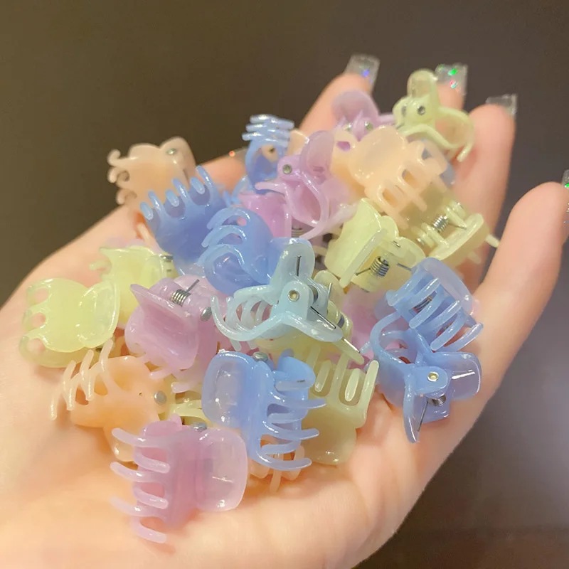 

12/20 PCS High Quality Plastic Hair Clips Claws Mini Clamps Fashion Girls Crab Hair Claw Gifts Hair Accessories