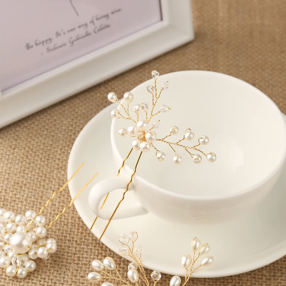 1 шт. жемчужная заколка для волос выпускного вечера Роскошные хрустальные