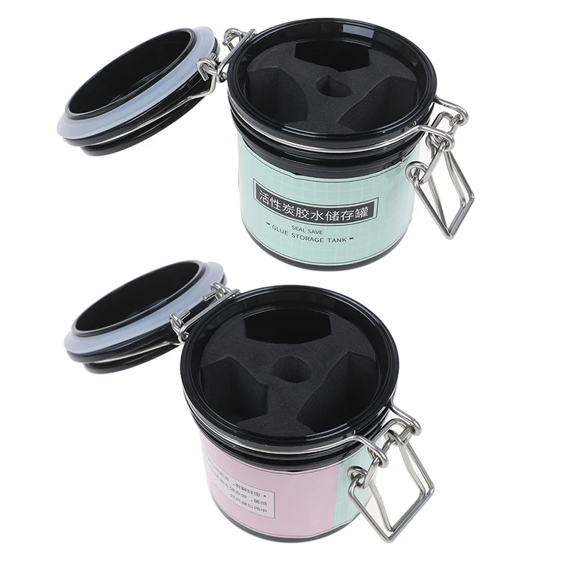 

Инструмент для макияжа контейнер для хранения клея для ресниц индивидуальная Подставка для наращивания ресниц активированный герметичный...