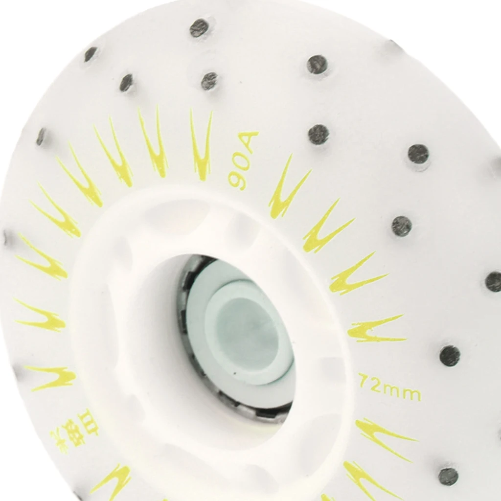 

4pcs Premium Roller Skates Wheels Durable Speed Skating Light Up Wheel Indoor Outdoor Sports Replacement Equipment Accessories