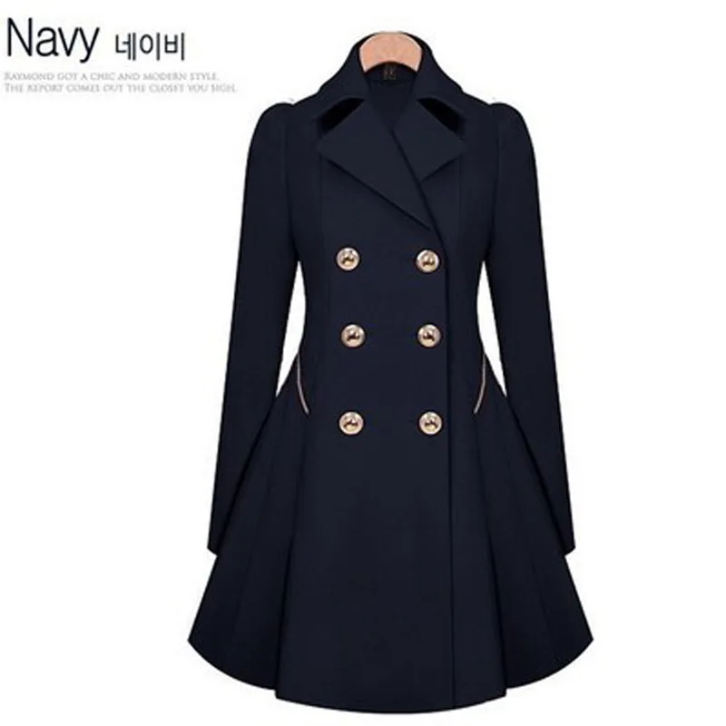 2020 ветровка приталенное двубортное пальто | Женская одежда