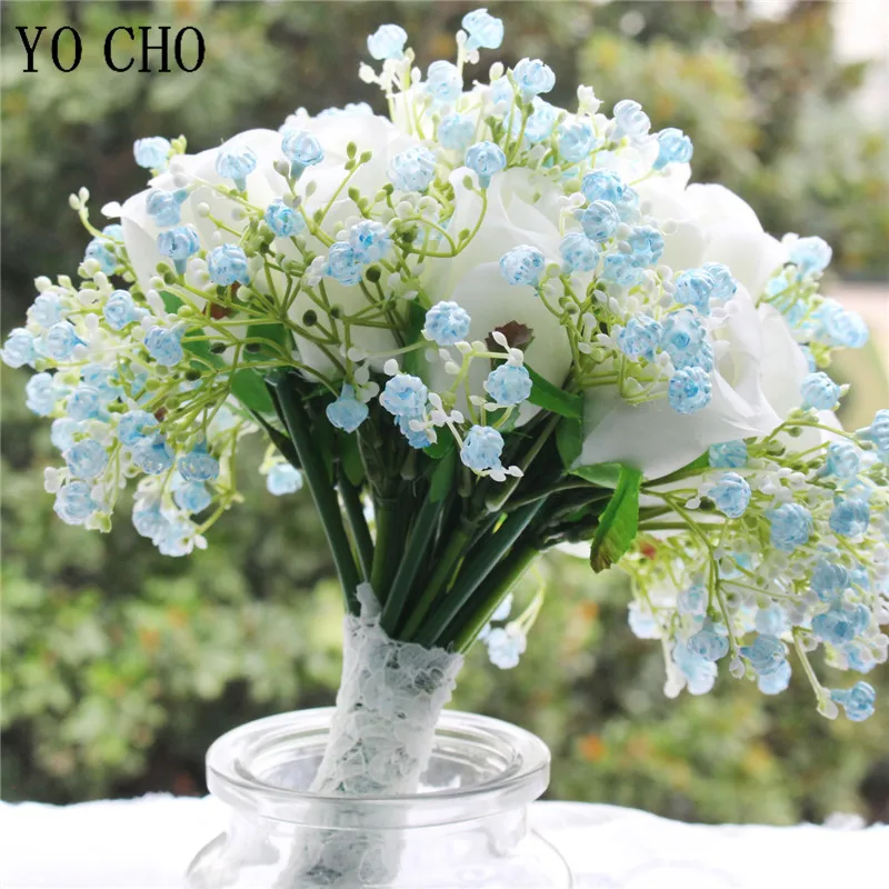 YO CHO букет из искусственных роз свадебный для подружки невесты аксессуар