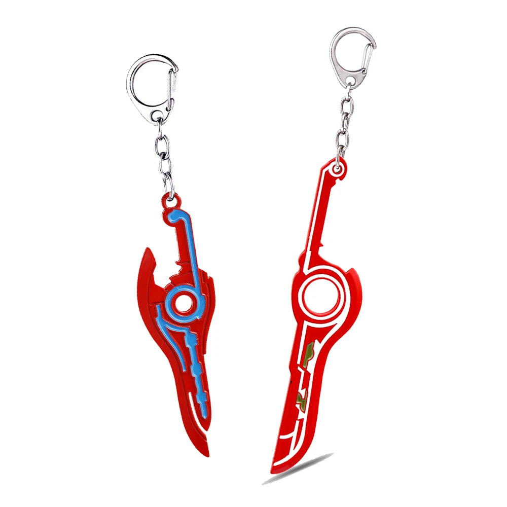 Брелок Xenoblade брелок красный меч MONADO металлическая подвеска для ключей брелки