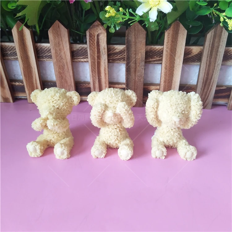 DIY медведь Кондитерские Силиконовые формы для торта декорирование выпечки