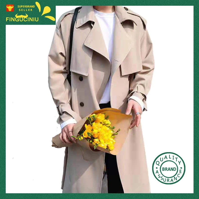 

Повседневный свободный Тренч YONEKO в Корейском стиле, модный кардиган в стиле Харадзюку, зимний Тренч большого размера с длинным рукавом, мод...