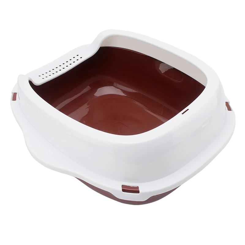 HOT-Large Size Cat Litter Box Semi-Closed Sandbox Toilet for Pet Training Tray with Shovel Gift | Дом и сад
