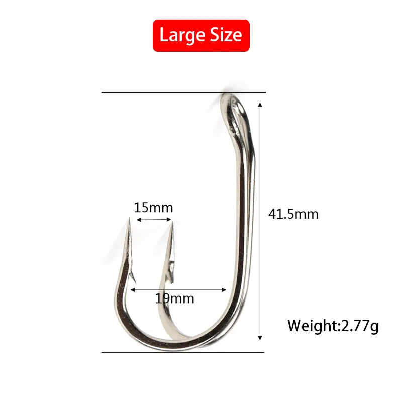 10 шт. 28 #/4 см двойной рыболовный крючок из высокоуглеродистой стали для джига