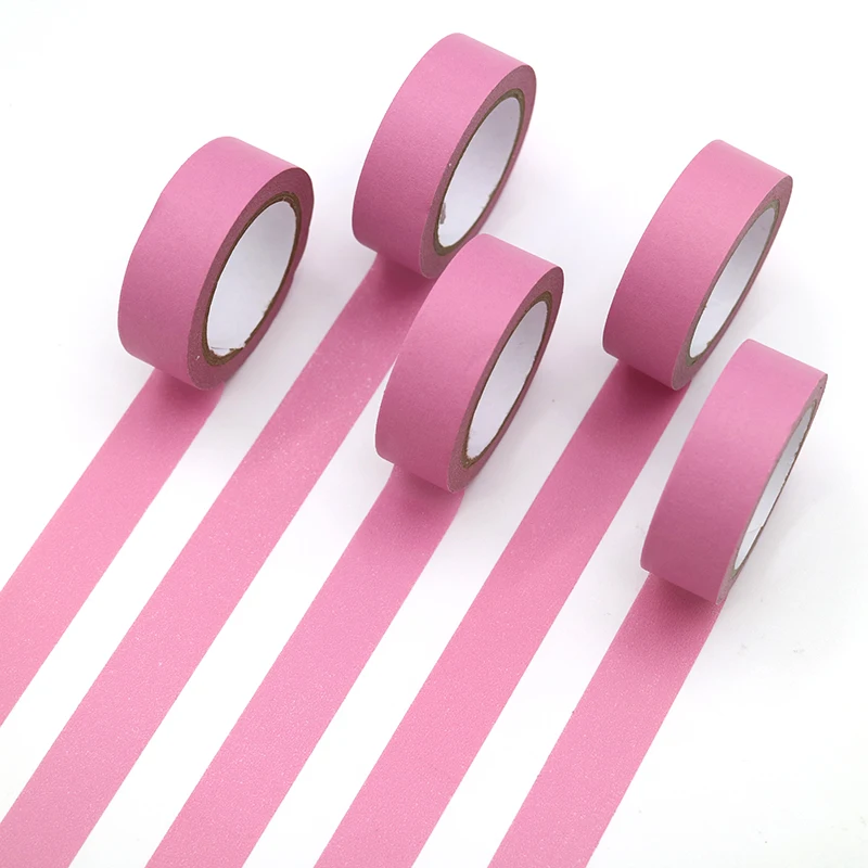 

Rose Red Solid Color Washi Tape Set Sticky Decorative DIY Office Stationery Masking Paper Tape Scrapbooking 1PCS