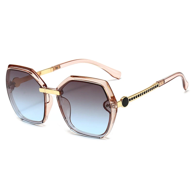 

2021 New Square Sunglasses Women Men European And American High-End Wild 9 Colors Glasses Milan Fashion Show Eyeglasses