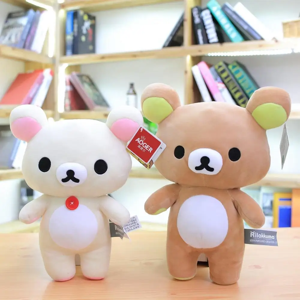 1 шт. 10/28 см Высокое качество rilakkuma плюшевый медведь японский ТВ персонажами мягкая игрушка; медведь супер мягкие игрушки для детей, подарок девочке подарок на год