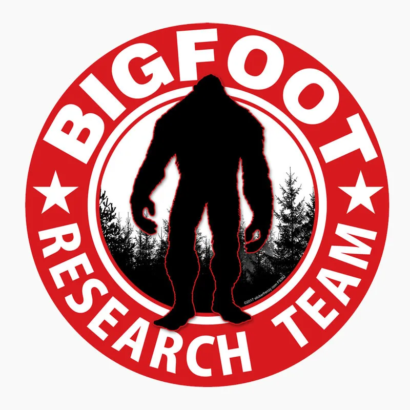 

Interesting BIGFOOT RESARCH TEAM Car Sticker Motorcycle Decals Windshield Vinyl Cover Scratches Waterproof PVC 13.5cm X 13.5cm